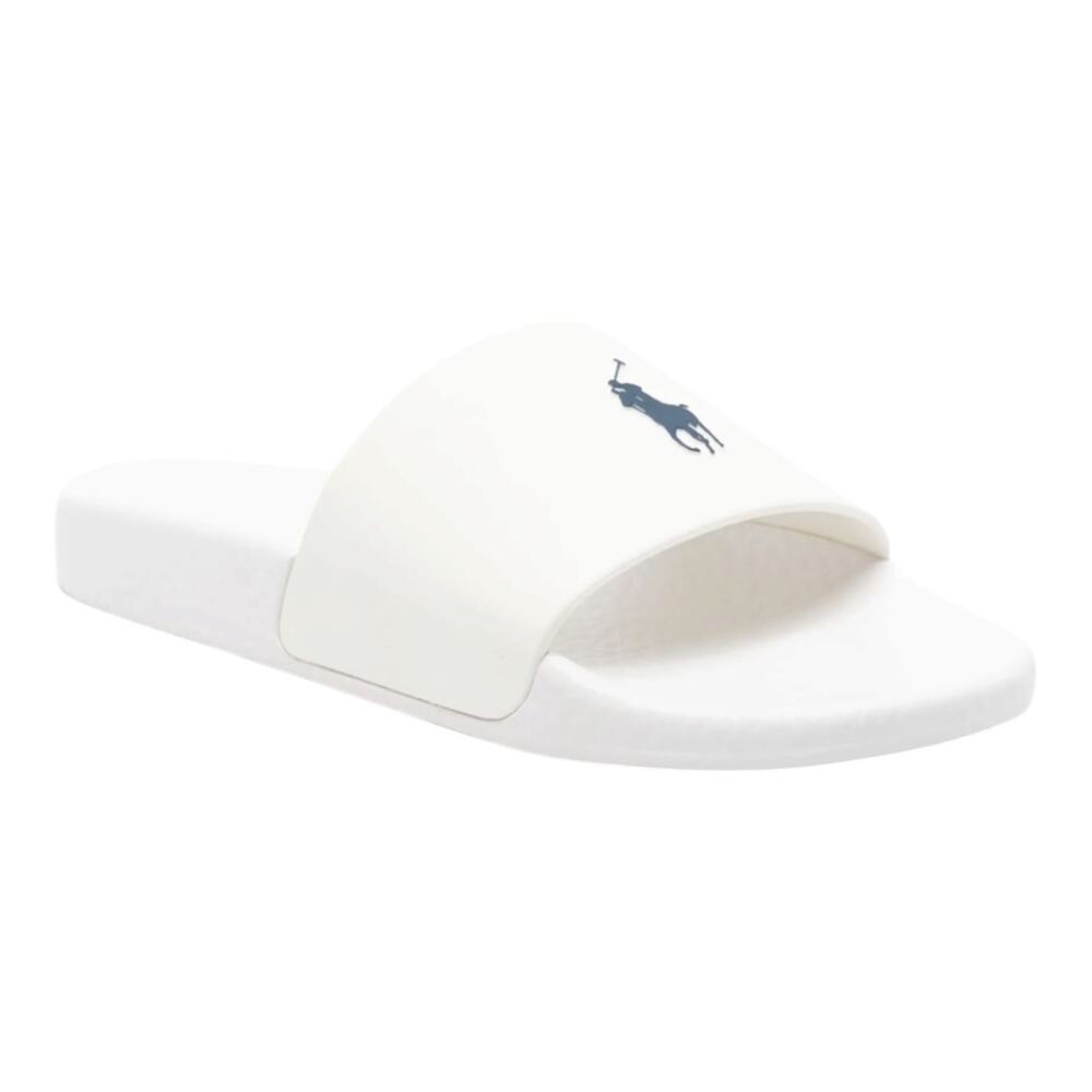 Polo Ralph Lauren Men's Signature Pony Slide Sandals White Size 4